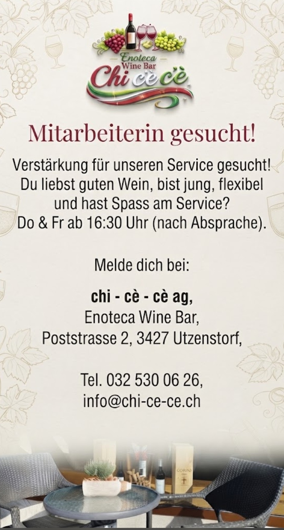 Wir suche Dich